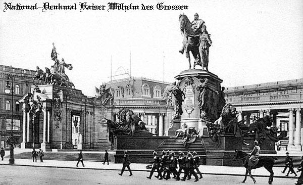 the national memorial of Kaiser Wilhelm I - Berlin